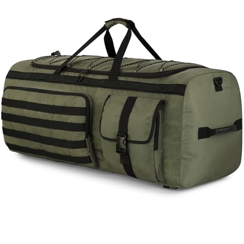 Gonex 130L Extra Large Duffel Bag, Convertible Travel Duffle - color: Army Green, size: 130L