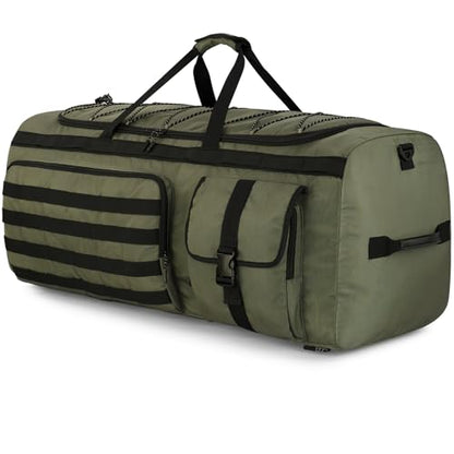 Gonex 130L Extra Large Duffel Bag, Convertible Travel Duffle - color: Army Green, size: 130L