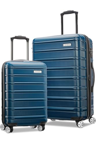 Samsonite Omni 2 Hardside 3 Piece Set - Includes Global Carry-On, Medium, & Large Checked Suitcases - 360° Dual Spinner Wheels - Integrated TSA Lock & Expansion - Amazon Exclusive - Lagoon Blue - color: Lagoon Blue, size: 3-Piece Set (Carry on/Medium/Larg