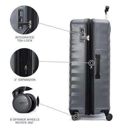 Travelpro Maxlite Air V2 Hardside 2-Piece Set, Grey, 20/28-Inch - color: Shadow Grey, size: 2 Piece Set (20/28)