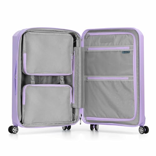 Traveler's Choice Pagosa Hardshell Expandable Luggage with Spinner Wheels, Lavender, 27-Inch Medium - color: Lavender, size: 27-Inch Medium