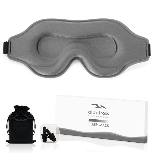 Sleep Mask for Men and Women, Lash Extensions 3D Eye Mask, Gray - color: Gray