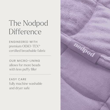 nodpod Body 6.5lb Patented Compact Weighted Blanket - color: Wisteria