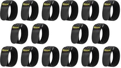 Trilancer Elastic Cinch Straps with Anti-Slip Strips, 12" x 2"(16 Pack) - size: 12"(8 pcs) (Pack of 2)