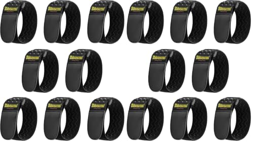 Trilancer Elastic Cinch Straps with Anti-Slip Strips, 12" x 2"(16 Pack) - size: 12"(8 pcs) (Pack of 2)