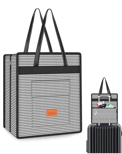 Yotako Shoe Bag for Travel with Leathers Handle Stripe - color: Stripe