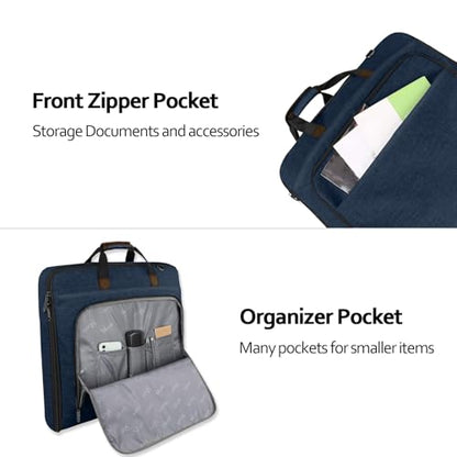 MATEIN Travel Garment Bags, Large Convertible Carry On Garment Bag, Blue - color: Blue