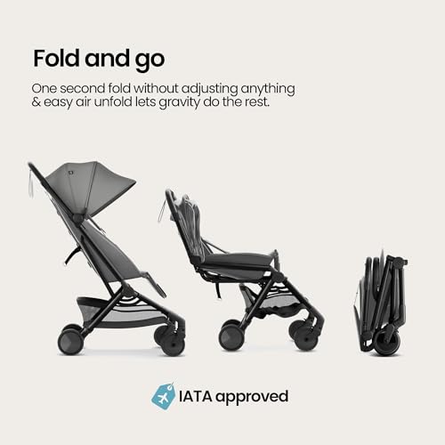 Mompush Velo Lightweight Travel Stroller Travel Bag Included - color: Stellar Gray, size: Stroller+Travel Bag