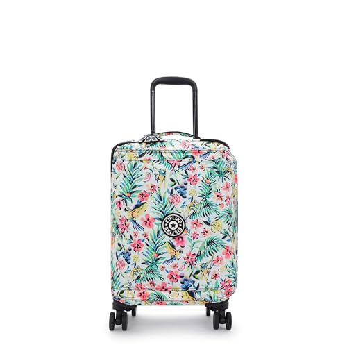 Kipling Women's Spontaneous Small Prt Softside Spinner Wheel Luggage, Integrated TSA Accepted Lock - color: Cocktail Floral, size: Small