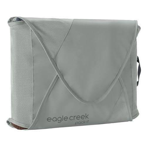 Eagle Creek Pack-It Reveal Garment Folder, Extra Large, Storm Grey | Travel Garment Bag with Compression Wings to Maximize Luggage Space, Convenient Top Handle, Quick-Drying Material - color: Grey