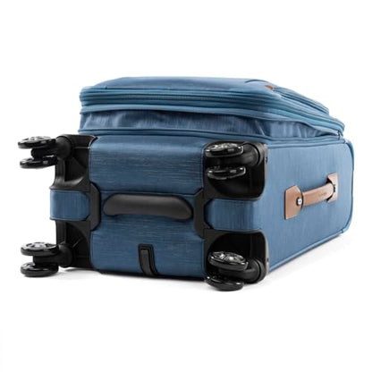 Travelpro Platinum Elite Carry-On Luggage Spinner, Coastal Blue, 21-Inch - color: Coastal Blue, size: Carry-On 21-Inch