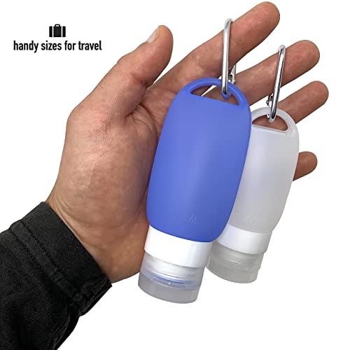 Cruise On Silicone Travel Bottle Set, TSA-Approved, Leak-Proof, 4-Piece
