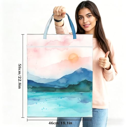 Landscape Travel Laundry Bag Washable Dirty Clothes Bag for Gym - color: Landscape