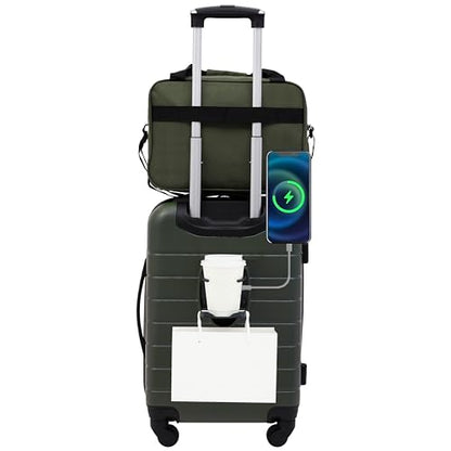 Wrangler Smart Spinner Hardside Luggage, 2 Piece Set, Deep Depths - color: Deep Depths, size: 2 Piece Set