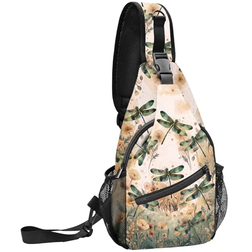 FyLybois Sling Bag Travel Crossbody Backpack for Women Chest Daypack - color: Turquoise