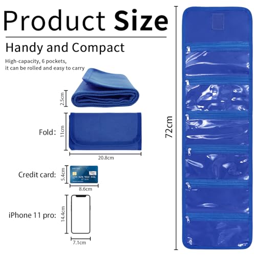 Money Organizer with Zipper,Cash Envelopes Budget Binder - color: Blue