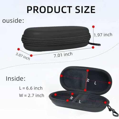 Dual Glasses Case PU Hard Shell Multiple Eyewear Storage Box Shockproof Portable Travel Double Sunglasses Glasses Organizer for Men Women