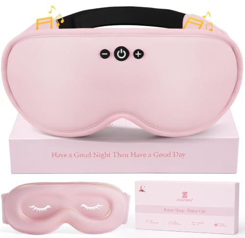 Modal Premium Sleep Mask for Women - Sleep Mask with Bluetooth Headphones - color: Goddess Pink