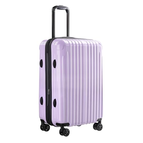 Carry On Luggage 22x14x9 Airline Approved, Suitcases with Wheels - color: Lavender, size: S(carry-on-20")