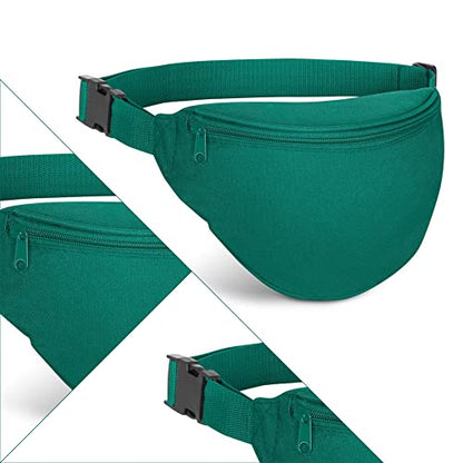 Fanny Pack, Unisex 2 Zipper Quick Release Buckle Travel Sport Running Waist Fanny Pack For Women Men