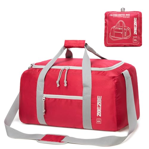 Extra Large 105L Duffel Bag, Foldable Moving & Storage Bag - color: Deep Fuchsia, size: 105L