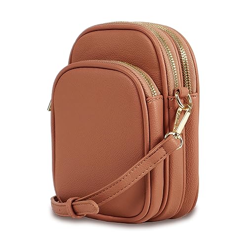 Mali+Lili, Josie Triple Zip Crossbody Bag - color: Tan