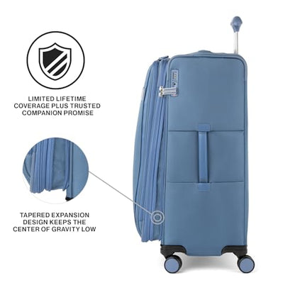 Travelpro VersaPack+ Softside Checked Luggage Suitcase, Blue, 29-Inch - color: Elemental Blue, size: Checked Large
