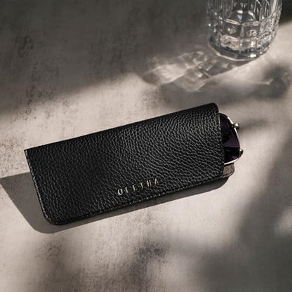 OLETHA Soft Glasses Case for Sunglasses, Readers & Eyeglasses, 2 Pack - color: Black