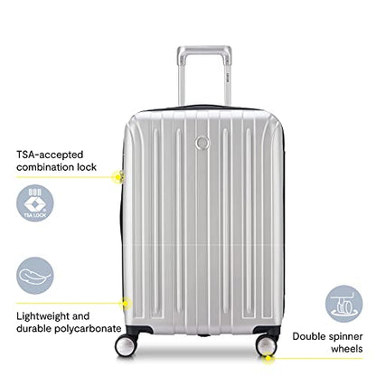 DELSEY PARIS Titanium Hardside Expandable Luggage with Spinner Wheels, Black Cherry Red, 2-Piece Set (21/29) - color: Black Cherry Red, size: 2-Piece Set (21/29)
