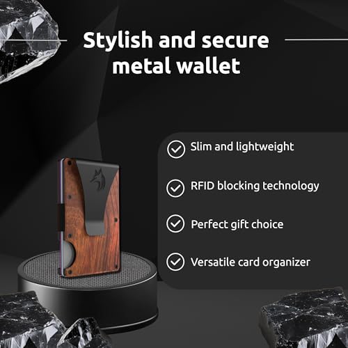 TRAVELINGO Slim RFID Blocking Wallet For Men - Light Weight, Durable & Compact- Minimalist Wallet With Money Clip (Walnut) - color: Walnut