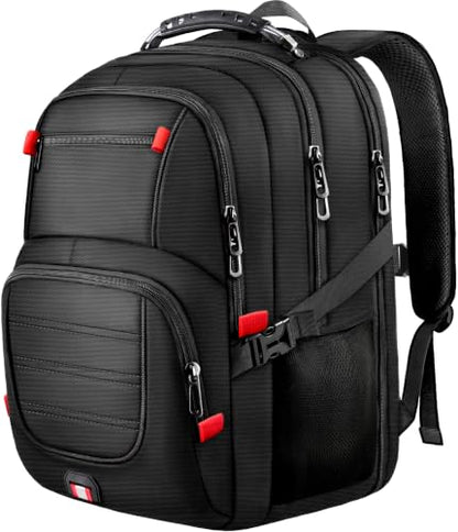 55L Gaming Laptop Backpack, Fits 18.4-19" Laptop, Black - color: Black, size: 18.4 Inch（21.6"x15.4"x9.8"）