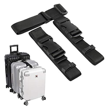 Vigorport Luggage Connector Straps for Suitcase, Add A Bag Suitcase Belt - size: 1.25''W - Large