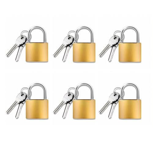 Luggage Locks with Keys, 20mm Small Padlock School Gym Locker Lock