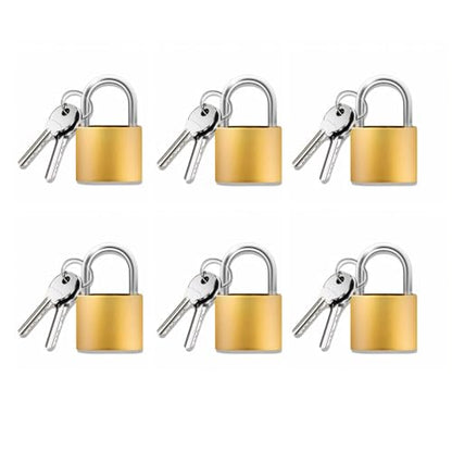Luggage Locks with Keys, 20mm Small Padlock School Gym Locker Lock