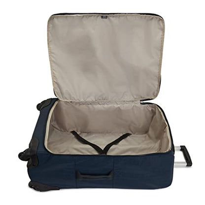 Kipling Women's Darcey Medium 26-Inch Softside Checked Rolling Luggage, 360 Degree Spinning Wheels, Adjustable Packing Straps - color: True Blue Tonal, size: Checked-Medium 26-Inch