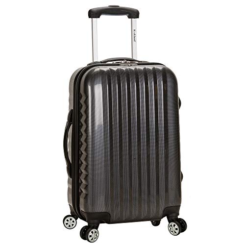 Rockland Melbourne Hardside Expandable Spinner Wheel Luggage, Carry-On 20", Carbon - color: Carbon, size: Carry-On 20"