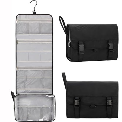 Relavel Travel Toiletry Bag for Men, Large Hanging Toiletries Bag - Black - color: 01 Black, size: X Large