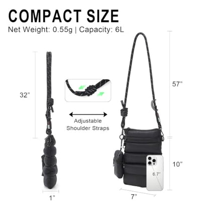 ACUARIO Crossbody Bags for Women - color: Black