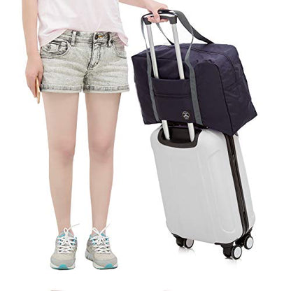 WANDF Personal Item Travel Bag, Carry On Duffle Bag Women - color: Dark Blue