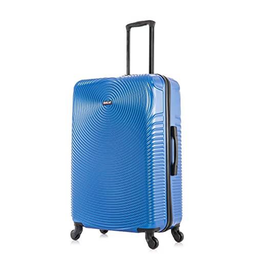 DUKAP INCEPTION Luggage with Spinner Wheels | Durable Lightweight Hardside Suitcase, Travel Bag with Handle and Trolley, 28-Inch Large Checked Luggage | Blue - color: Blue, size: 28 Inch
