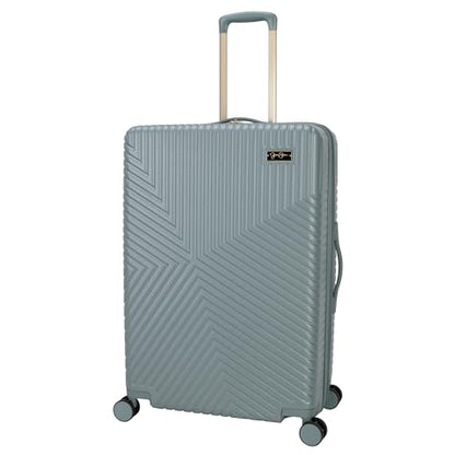 Jessica Simpson Abilene 28" Expandable 8-Wheel Spinner Large Checked Luggage Suitcase, Chinois Green - color: Chinois Green, size: Large Checked