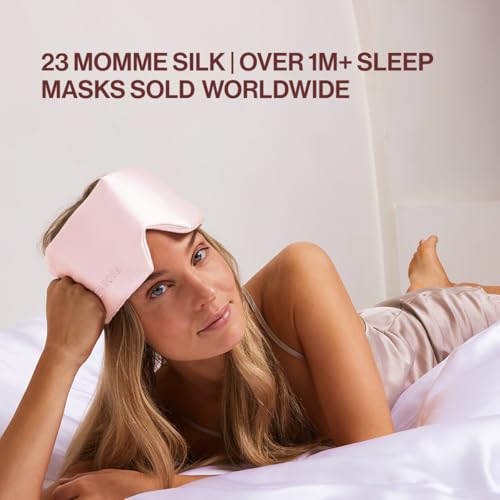 Dore & Rose Deep Sleep Mask, 100% Pure Silk Eye Mask for Sleeping - color: Pink