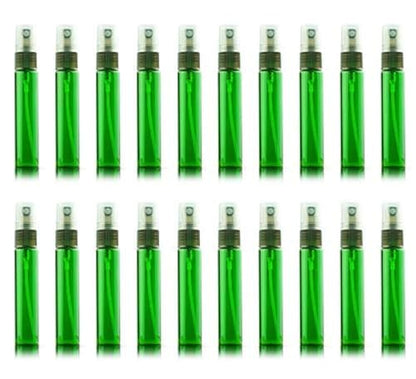 20 Pack Set 10ML Protable Refill Bulk Atomizer Spray Travel Perfume Bottle Hydrating Empty Bottle (Green) - color: Green