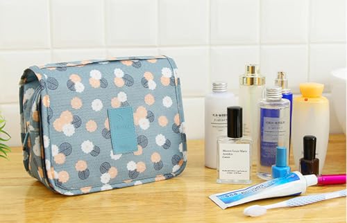 Sechunk Waterproof Travel Toiletry Bags Hanging Multi-function Cosmetic Bag Makeup Bag for Women (yellowSmile) - color: yellowSmile