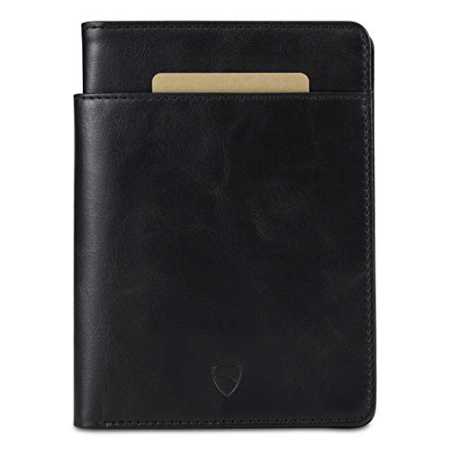 Vaultskin KENSINGTON Passport Holder for Travel, RFID Wallet (Black) - color: Black