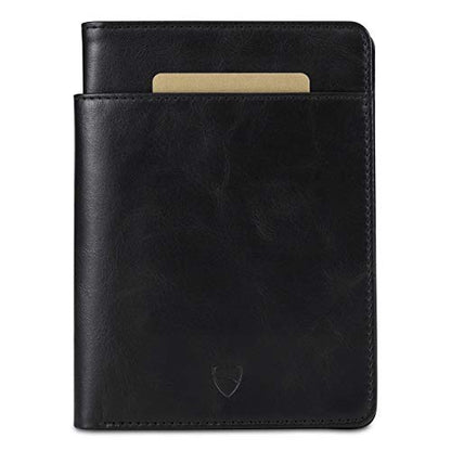 Vaultskin KENSINGTON Passport Holder for Travel, RFID Wallet (Black) - color: Black