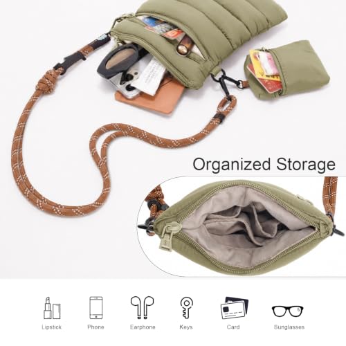 ACUARIO Crossbody Bags for Women - color: Mossgreen