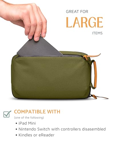 TRIPPED Travel Gear Tech Organizer Pouch for Cables and Accessories - color: Green