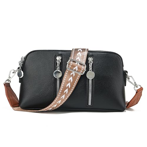 LEMEDE Purse Strap Replacement Crossbody 1.5" Wide Shoulder Strap Adjustable Straps Handbag Strap Replacement Belts - color: Brown-38s-pattern-009