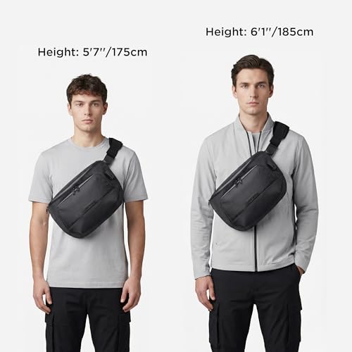 ALPAKA Bravo Sling Max 8L RFID-Blocking Sling Laptop Bag - color: Black